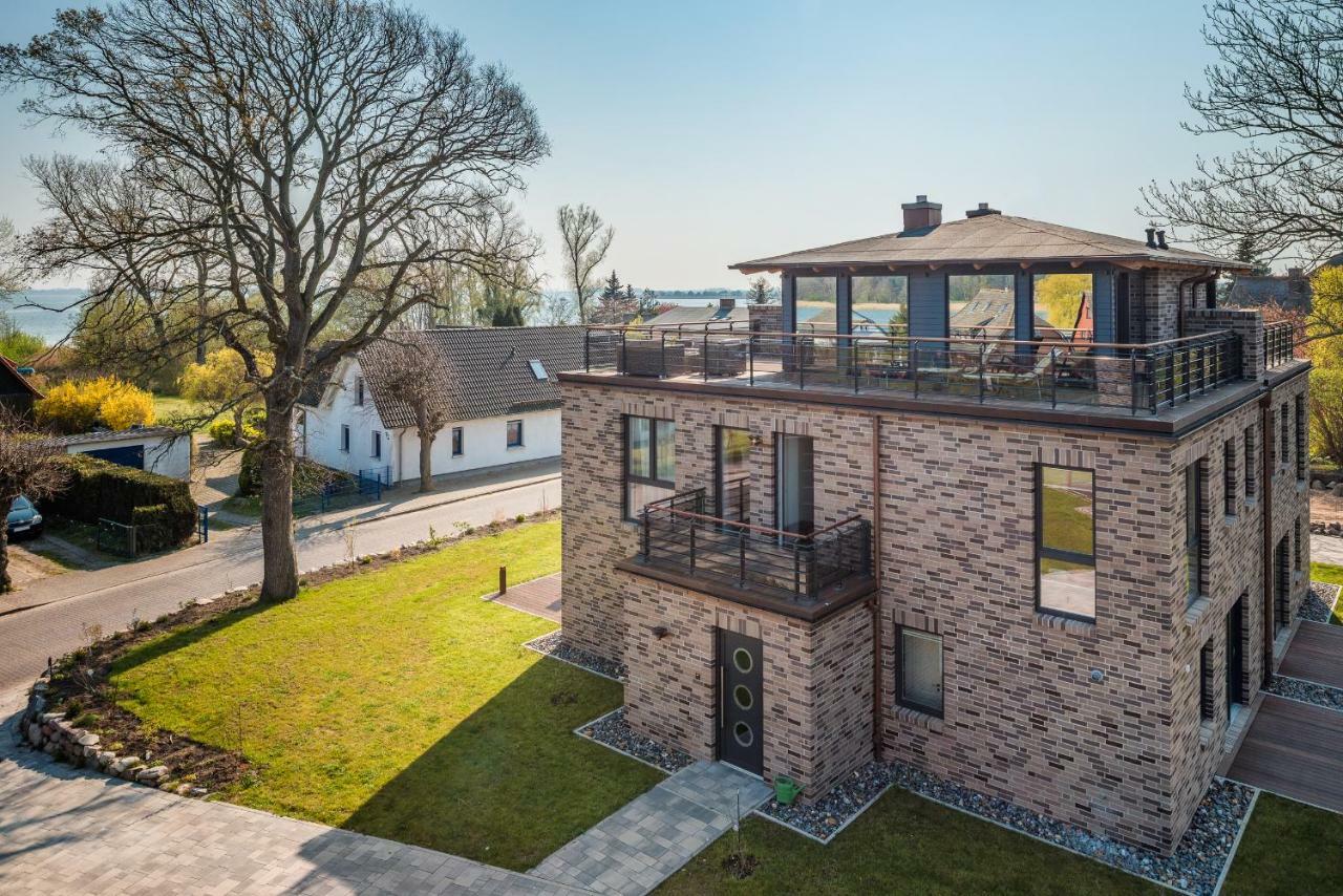 Villa Lotsenhaeuser Ruegen - Luxus Ferienhaus - 3 Schlafzimmer - Sauna - Dachterrasse Mit Boddenblick Breege Exterior photo